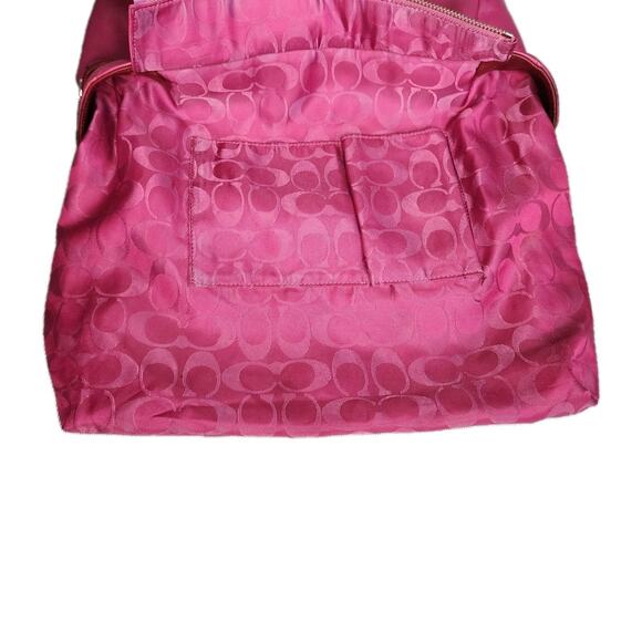 Coach Fuchsia Leather Tote - Picture 9 of 16
